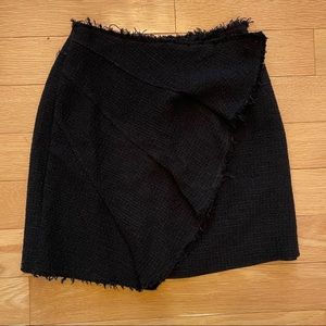 Missoni Black Mini Skirt with Frayed Trim